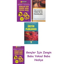 Alfa Yayınları Gençler Için Zengin Baba Yoksul Baba + Yeni Ekonomide Yönetim ve Pazarlama + Üretim Planlaması