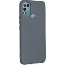 Evolvera Infinix Hot 10 Play Kılıf Nano Içi Kadife Silikon - Gri