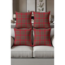 Dolce Mariee Dijital Baskılı Yumuşak Dokulu 4’lü Kırlent Kılıfı Takımı (43X43 Cm) KRL0053