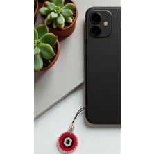 Seard Miyuki Boncuk El Yapımı Kırmızı Nazar Boncuk Telefon Çarmı - Charm
