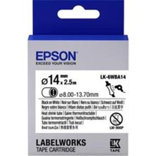 Epson Lk-4yba5 Sarı Üzeri Siyah Makaron (3-5,7 mm Çap) 2,5metre
