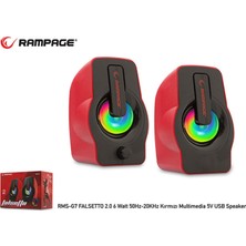 Rampage Rms-G7 Falsetto 2.0 6 Watt Kırmızı 5V USB