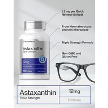Horbaach Horbäach Astaxanthin Triple Strength Eyes Skin Health 12MG 120 Softgels