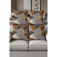 Dolce Mariee Dijital Baskılı Yumuşak Dokulu 4’lü Kırlent Kılıfı Takımı (43X43 Cm) KRL0018