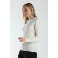 Alışveriş Sokağı Balıkçı Yaka Standart Beden Açık Yeşil Triko Kazak