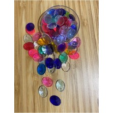 öztürk Oval Şeffaf Oya ve Abiye Işleme Pul 13X10MM. 23GR.