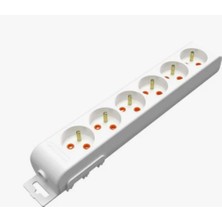 Mutlusan Rı-Tech 6lı Ups Klemensli Topraklı  Grup Priz  (001 175 630001 00 00)