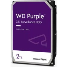 Wd 2tb Purple WD23PURZ 3.5¨ 5400RPM 64MB Sata 6gb-S 7X24 Güvenlik Diski (Resmi Distribitör Ürünü)