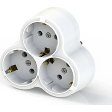 ŞANLED 3'lü Topraklı Papatya Golyat, Üçlü Priz Çoğaltıcı 10 Adet