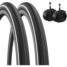 Heugers Rubena Tournier 24X1.0 (25-540) Zırhlı Dış Tekerlekli Sandalye Iç Dış Lastik Seti – Sts 1mm Koruma, Reflektörlü – Uzun Ömürlü ve Dayanıklı