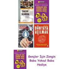 Alfa Yayınları Takım Kurma + Gençler Için Zengin Baba Yoksul Baba + Yüz Binlerce Iş Yaratan Adam + Dünyaya Açılmak