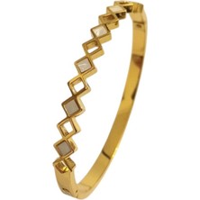 Hg.Aksesuar Çocuk Sedef Taşlı Çelik Kelepçe