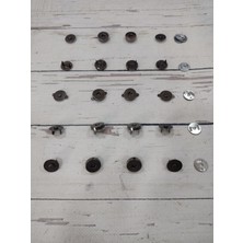 Metal Geçirmeli Çanta Mıknatısı Çıtçıt 2cm (10 Adet)