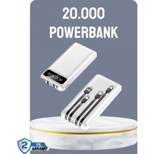 Marsilyan- Hızlı Şarj Destekli 20.000MAH Powerbank USB Type-C Lightning LCD