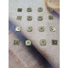Metal Dikmeli Çanta Mıknatısı Çıtçıt 2cm (8 Adet)