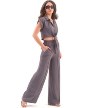 Isawella Önden Bağlamalı Aerobin Ikili Takım - Antrasit