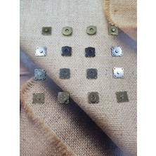 Metal Dikmeli Çanta Mıknatısı Çıtçıt 2cm (8 Adet)