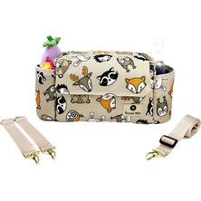 Brandbaby Bej Anne Bebek Bakım Çantası Suya Dayanıklı Polyester Malzeme ile 5 Gözlü Organizer