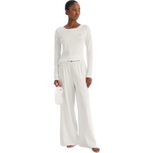 Tommy Hilfiger Kadın Beyaz Pijama Takımı UW0UW06157