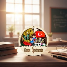 Hediye Bahçesi Yuvarlak Saksı Teraryum - Öğretmenler Günü Hediyesi