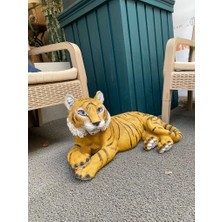 Mirsa Global Dekoratif  Kaplan Biblo Bahçe Dekoru Ev Ofis Heykel