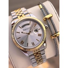 Ferrucci Nişan ve Takım Elbiselere Özel Takvimli Kadran 2 Yıl Garantili Spor Erkek Kol Saati J3623.4