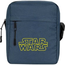 Zepplin Giyim Star Wars Logo Line Omuz Çantası Fermuarlı Lacivert Renk