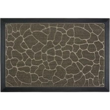 Çırpan Ev Siyah Kabartmalı Kapı Önü Paspası 60X40CM
