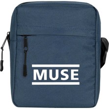 Zepplin Giyim Muse Logo Omuz Çantası Fermuarlı Lacivert Renk