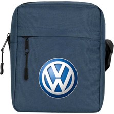 Zepplin Giyim Volkswagen Logo Omuz Çantası Fermuarlı Lacivert Renk