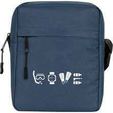 Zepplin Giyim Dalgıç Diver Tools Omuz Çantası Fermuarlı Lacivert Renk
