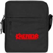 Zepplin Giyim Kreator Logo Red Omuz Çantası Fermuarlı Siyah Renk