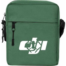 Zepplin Giyim Dji Logo Silüet Omuz Çantası Fermuarlı Yeşil Renk
