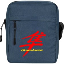 Zepplin Giyim Hayabusa Logo Omuz Çantası Fermuarlı Lacivert Renk