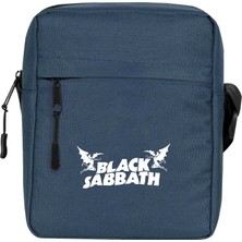 Zepplin Giyim Black Sabbath Omuz Çantası Fermuarlı Lacivert Renk