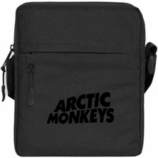 Zepplin Giyim Arctic Monkeys Logo Omuz Çantası Fermuarlı Siyah Renk