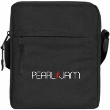 Zepplin Giyim Pearl Jam Lighting Omuz Çantası Fermuarlı Siyah Renk