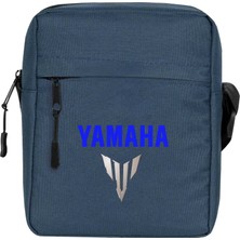 Zepplin Giyim Yamha MT07 Logo Blue Omuz Çantası Fermuarlı Lacivert Renk