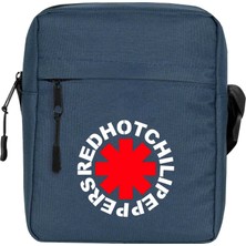 Zepplin Giyim Symbol Red Hot Chili Peppers Omuz Çantası Fermuarlı Lacivert Renk