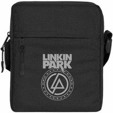 Zepplin Giyim Linkin Park Logo ve Star Omuz Çantası Fermuarlı Siyah Renk