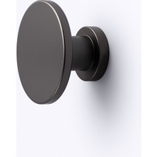 Badem10 Alex 70 mm Füme Askı Askılık Duvar Vidalı Çanta Elbise Asma Portmanto Vestiyer Banyo Mutfak Askısı