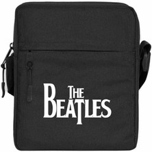 Zepplin Giyim The Beatles Logo Omuz Çantası Fermuarlı Siyah Renk