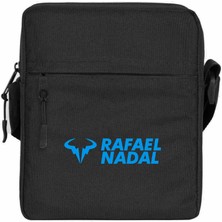 Zepplin Giyim Rafael N. Blue Logo Text Omuz Çantası Fermuarlı Siyah Renk