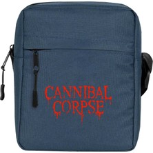 Zepplin Giyim Cannibal Corpse Omuz Çantası Fermuarlı Lacivert Renk