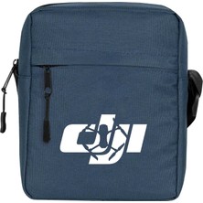 Zepplin Giyim Dji Logo Silüet Omuz Çantası Fermuarlı Lacivert Renk