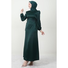 Giza Store Sahra Tesettür Elbise Zümrüt
