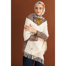 Mooncorn Çift Taraflı Yün Atkı