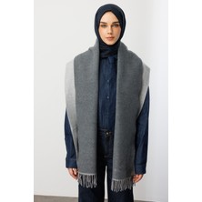 Mooncorn Çift Taraflı Yün Atkı