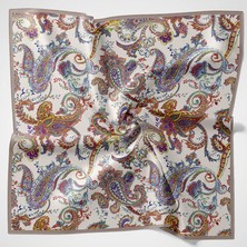 Piramit Naturel Eşarp | Ateş Çiçeği