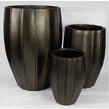 Mikasa Moor Bronz Kahve 3lü Saksı